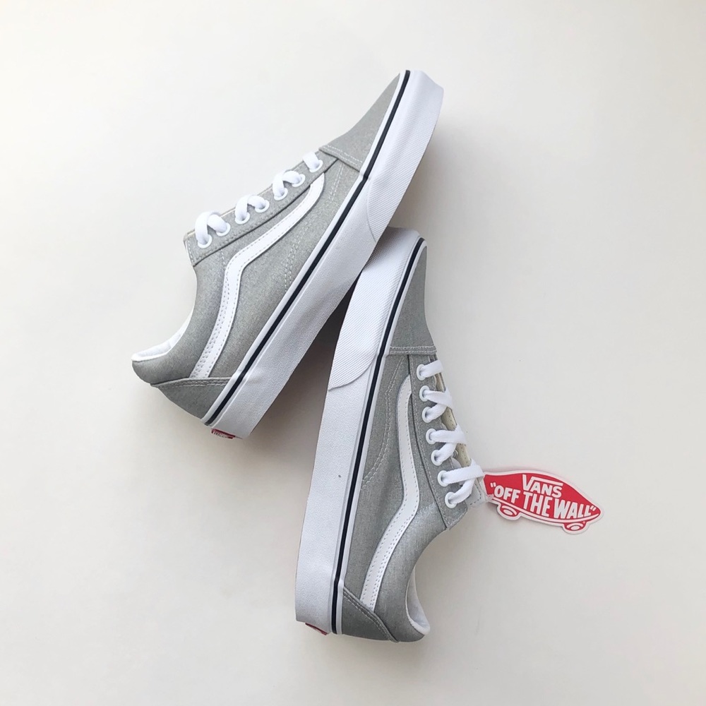 [ nib ] Vans Old Skool Silver Lurex Sneakers - Picture 4 of 6